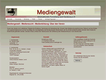 Tablet Screenshot of mediengewalt.eu